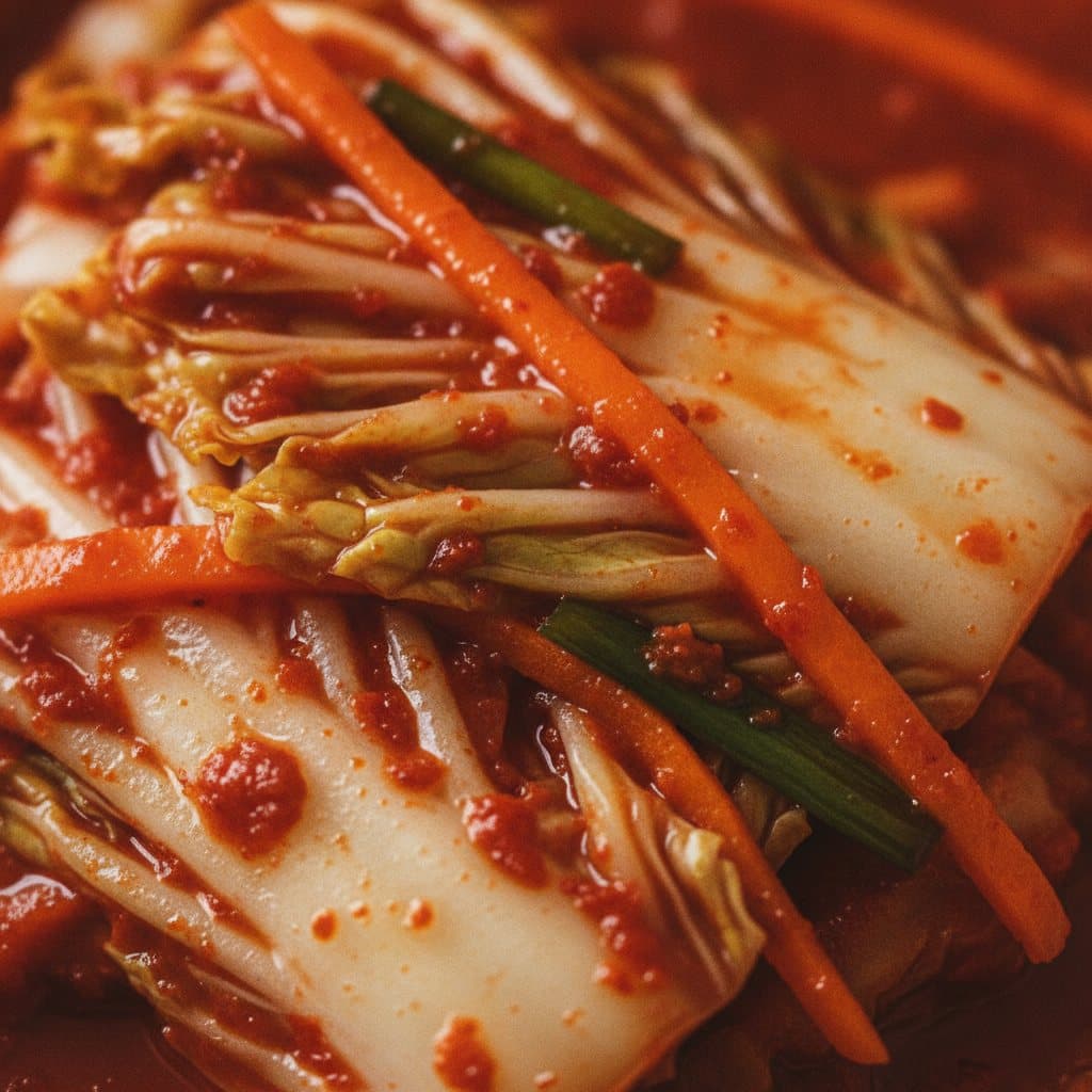 Närbild på kimchi
